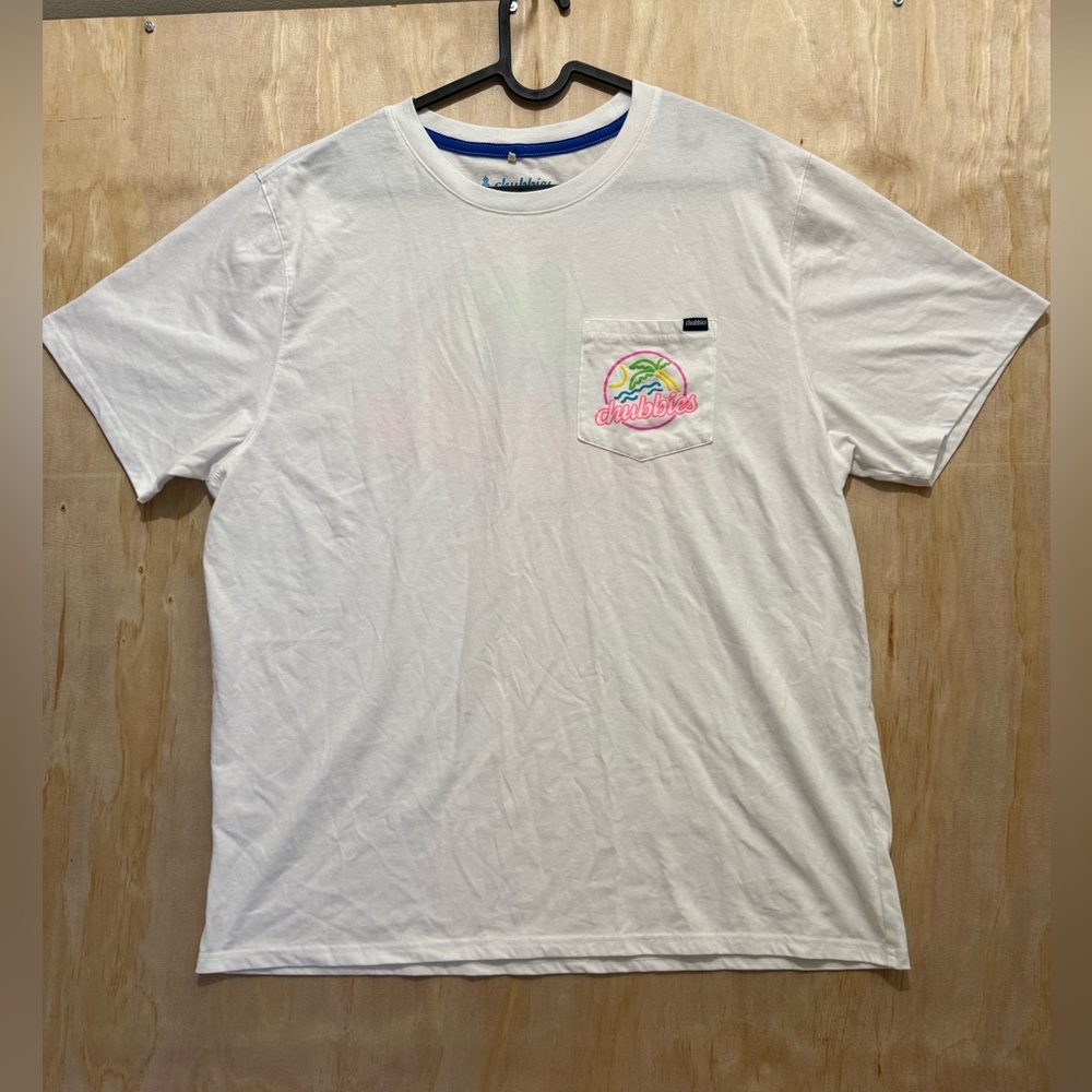 Chubbies Men's White T-Shirt size XXL